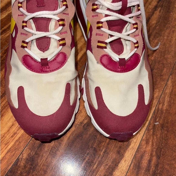 Nike Air Max 270 React Noble Red-Dark Sulfur - Picture 10 of 11